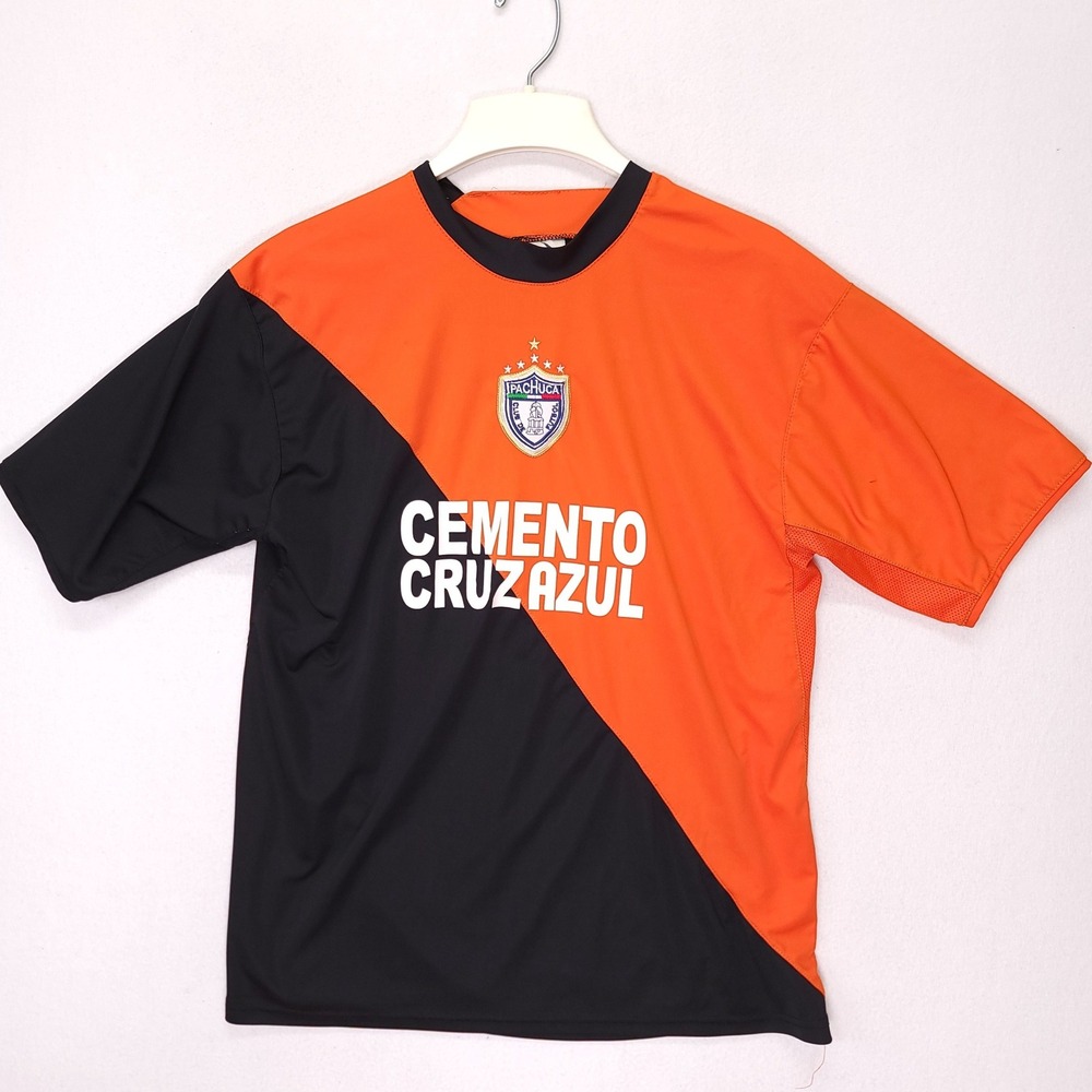 Gool Pachuca Soccer Jersey Mens M Orange Black‎ Cemento Cruz Azul Liga MX Mexico